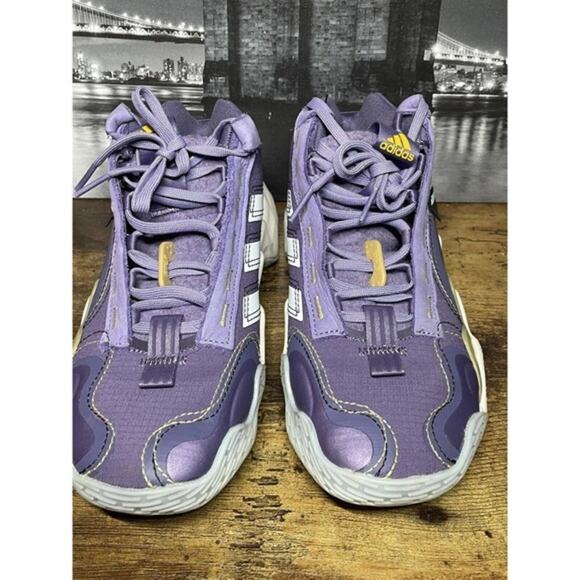 Adidas Exhibit B Mid Candice Parker Shoe Lavender Women's Size 5.5‎ - Picture 4 of 9